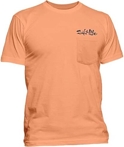 Salt Life Men's Blue Brew Crab Short Sleeve Classic Fit Shirt in Saudi Arabia