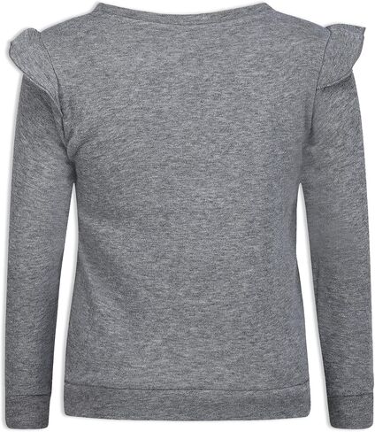 مضحك جداً. مفاجأة! دولز طقم مكون من قطعتين سويت شيرت وبنطلون للفتيات - رمادي/وردي in Saudi Arabia