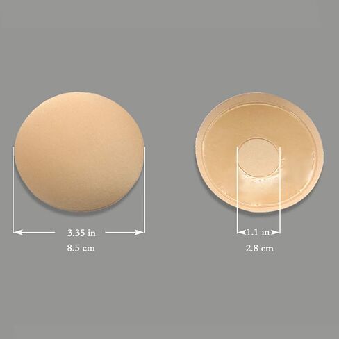 DANCEYOU أغطية الحلمات للراقصة قابلة لإعادة الاستخدام ذاتية اللصق قابلة للتنفس حمالة صدر مستديرة من السيليكون بدون حلمات فطائر اللحم in Kuwait