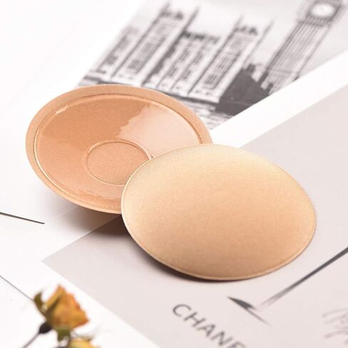 DANCEYOU أغطية الحلمات للراقصة قابلة لإعادة الاستخدام ذاتية اللصق قابلة للتنفس حمالة صدر مستديرة من السيليكون بدون حلمات فطائر اللحم in Kuwait