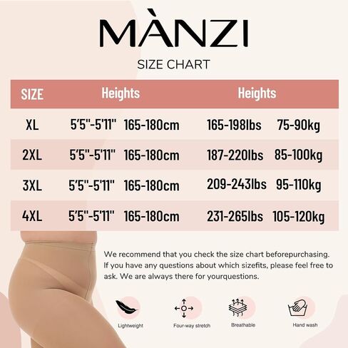 MANZI Plus Size Opaque Control Top Tights for Women 70 Denier Run Resistant High Waist Pantyhose in Saudi Arabia