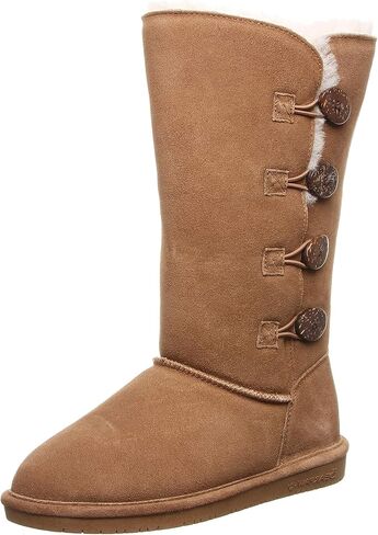 BEARPAW لوري نسائي متعدد الألوان | بوت نسائي كلاسيكي من جلد الغزال | حذاء سهل الارتداء للنساء | حذاء شتوي مريح in Kuwait