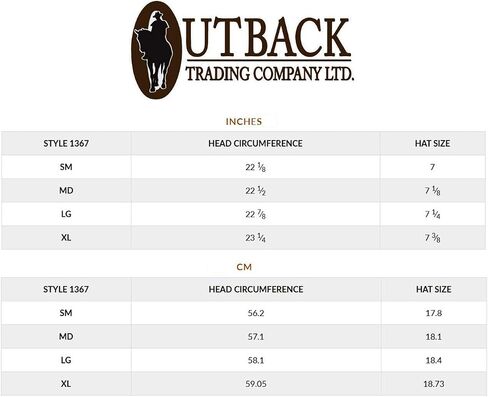 قبعة غربية جلدية مسامية للرجال 1367 Wagga UPF 50 من Outback Trading مع حبل ذقن قابل للتعديل in Saudi Arabia