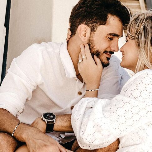BMMYE 2pcs Morse Code Bracelets Couple Bracelets Handmade Boyfriend Girlfriend Jewelry Pulseras para Parejas in Saudi Arabia