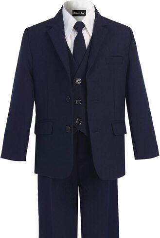 OLIVIA KOO Boys Solid 5-Piece Formal Suit Set with Matching Neck Tie… in Saudi Arabia
