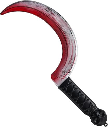 Spooktacular Creations Halloween Fake Sickle Plastic Sickle Weapon Toy Sickle Prop Fake Sickle Grim Scythe Weapons for Halloween Costume Accessories, Zombie Costume in Saudi Arabia