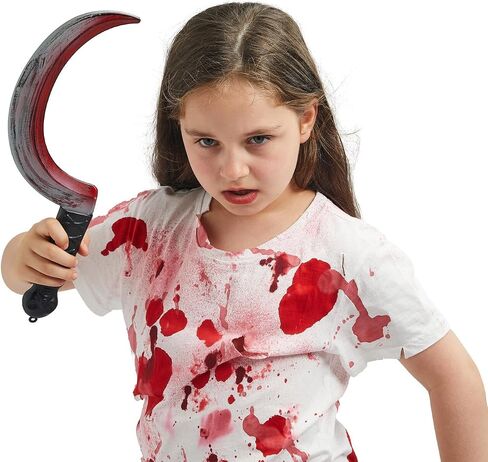 Spooktacular Creations Halloween Fake Sickle Plastic Sickle Weapon Toy Sickle Prop Fake Sickle Grim Scythe Weapons for Halloween Costume Accessories, Zombie Costume in Saudi Arabia