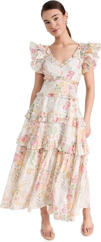 Needle & Thread Women's Sunrise Bloom Backless Ankle Gown in Kuwait