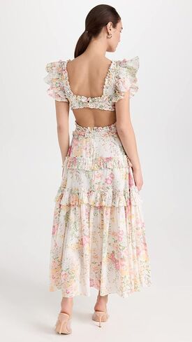 Needle & Thread Women's Sunrise Bloom Backless Ankle Gown in Kuwait