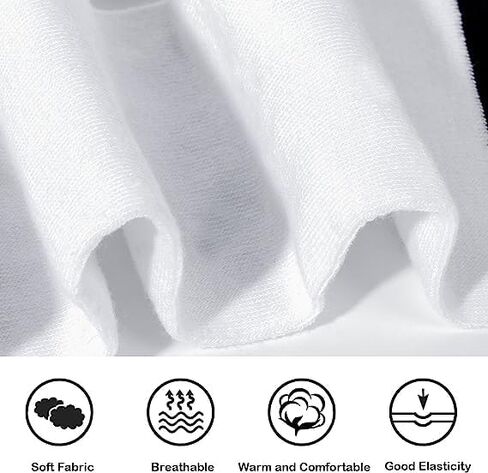 Senker Fashion 6 Pairs Thigh High Socks Striped Over Knee Socks Long Stocking Leg Warmer Socks for Daily Wear, Cosplay, Three Stripes(white/Dark Gray/Black)/White/Dark Gray/Black in Kuwait