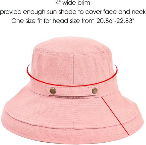 قبعات شمسية نسائية من Somaler مصنوعة من القطن بحافة واسعة بعامل حماية من الأشعة فوق البنفسجية 50+، قبعة شاطئ قابلة للتعبئة، قبعة صيفية للسفر in Kuwait