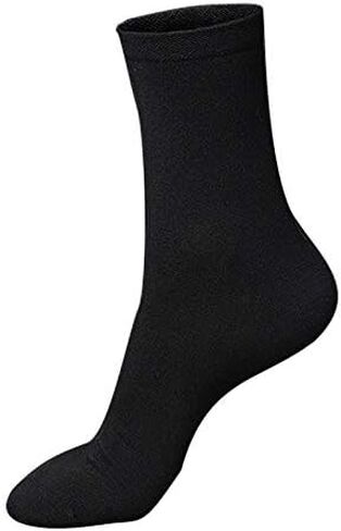 6/12 زوجًا من الجوارب النسائية السوداء مقاس 7-9 جوارب نسائية سوداء خفيفة الوزن من القطن الناعم ورقيقة وغير رسمية للأعمال in Kuwait