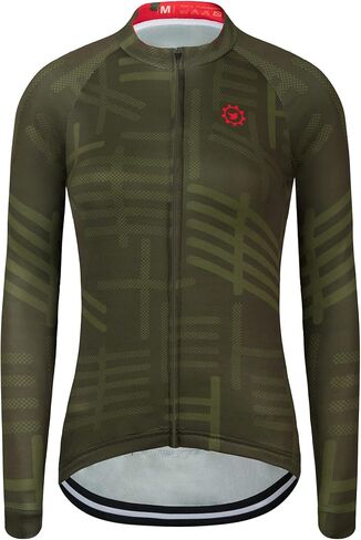 GCRFL Women's Cycling Jersey Long Sleeve Biking Shirt with 3 Rear Pockets Breathable Quick Dry Bicycle Jersey in Kuwait