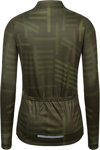 GCRFL Women's Cycling Jersey Long Sleeve Biking Shirt with 3 Rear Pockets Breathable Quick Dry Bicycle Jersey in Kuwait