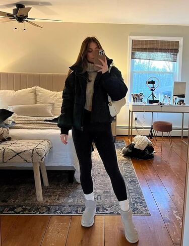 Bianstore Women's Quilted Puffer Jacket Warm Cotton Padded Bubble Coat Winter Outerwear in Kuwait