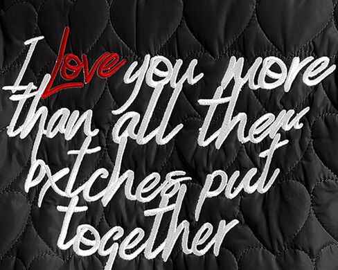 سترة نسائية مبطنة مطبوع عليها Love من Babyhealthy سترة منفوخة بأزرار سفلية كلاسيكية كاجوال معطف اسكواش in Kuwait