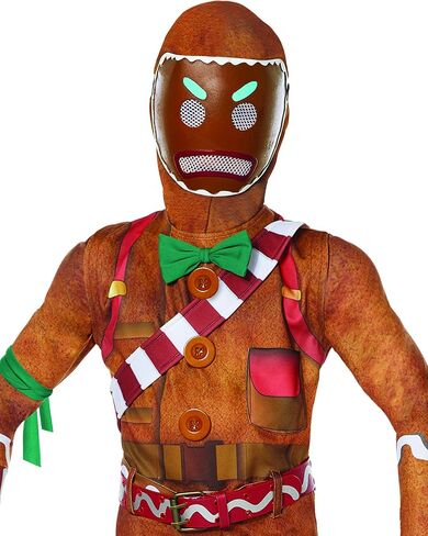زي روح الهالوين Fortnite Merry Marauder | مرخص رسميًا | لعبة فيديو كوسبلاي | زي رجل خبز الزنجبيل in Saudi Arabia