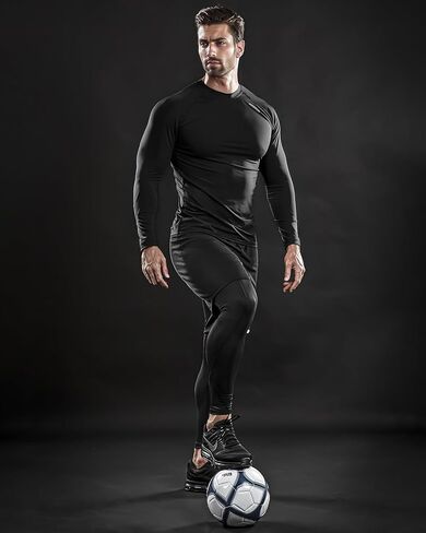 DRSKIN 4، 3 أو 1 حزمة قمصان ضغط رجالية بأكمام طويلة رياضية أساسية للتمرين والجري وصالة الألعاب الرياضية in Kuwait