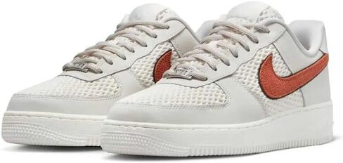 Nike Women's Air Force 1 Low Basketball Shoe, Sail/Orange Trance-black-metal, 7.5 in Saudi Arabia