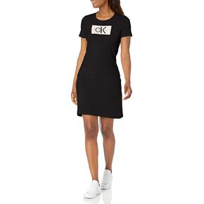 Calvin Klein Women's Short Sleeve Everyday Essential Logo T-Shirt Dress in Saudi Arabia