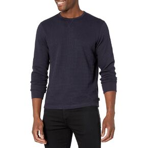 GUESS Men's Long Sleeve Hudson Waffle Crew in Saudi Arabia