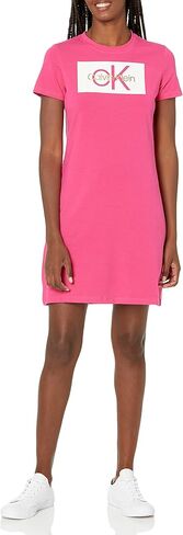 Calvin Klein Women's Short Sleeve Everyday Essential Logo T-Shirt Dress in Saudi Arabia