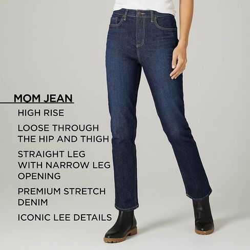 Lee Women's Legendary High Rise Mom Jean in Saudi Arabia