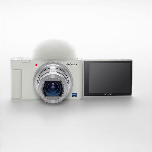 Sony ZV-1 Camera for Content Creators and Vloggers (White) with Koah Pro NP-BX1 Battery with Charger and Kingston 64GB Canvas Go Plus 170MB/s SD Card Bundle (3 Items) in Saudi Arabia