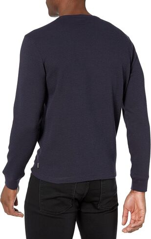 GUESS Men's Long Sleeve Hudson Waffle Crew in Saudi Arabia