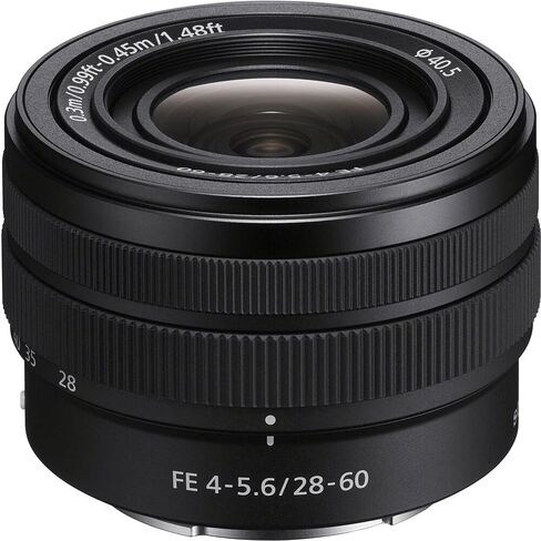 Sony FE 28-60mm f/4-5.6 Lens (SEL2860) + Filter Kit + Backpack + 64GB Card + Card Reader + Flex Tripod + Memory Wallet + Lens Cap Keeper + Cleaning Kit + Hand Strap + More (Renewed) in Saudi Arabia