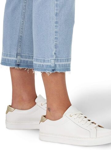 بنطلون جينز كابري كابري جينز للنساء بتصميم أسطوري مقاس عادي مرتفع مرتفع in Kuwait