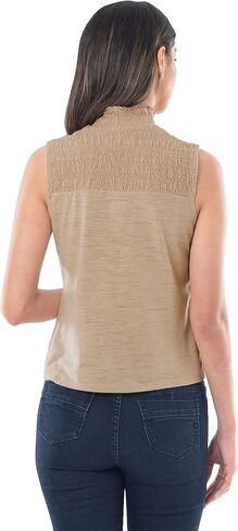 Lee Women's Smocked High-Neck Tank in Saudi Arabia