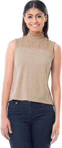 Lee Women's Smocked High-Neck Tank in Saudi Arabia