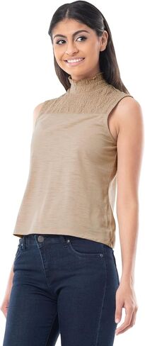 Lee Women's Smocked High-Neck Tank in Saudi Arabia