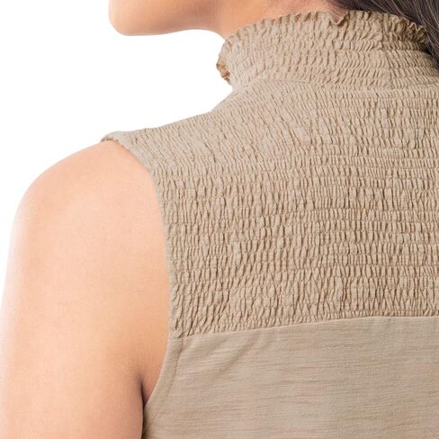 Lee Women's Smocked High-Neck Tank in Saudi Arabia
