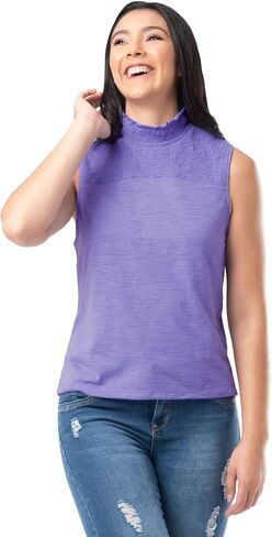 Lee Women's Smocked High-Neck Tank in Saudi Arabia