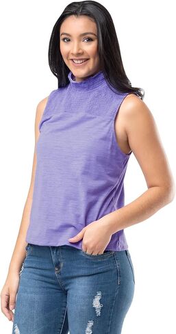 Lee Women's Smocked High-Neck Tank in Saudi Arabia