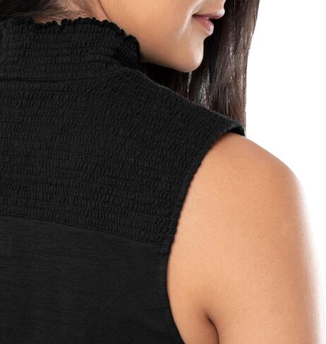 Lee Women's Smocked High-Neck Tank in Saudi Arabia