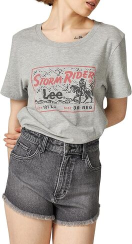 Lee Women's High Rise Cut Off Jean Short in Kuwait