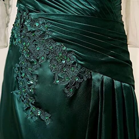 2023 Mother of The Bride Dresses Appliques Beaded Long Sleeve Formal Dress Evening Gowns Women in Saudi Arabia