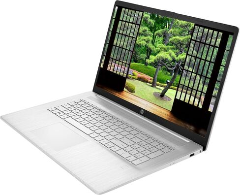 Newest HP 17 Laptop, 17.3" HD+ Touchscreen, AMD Ryzen 5 5625U Processor, 16GB DDR4 RAM, 1TB SSD, Fingerprint Reader, HDMI, Wi-Fi 6, Windows 11 Home, Silver in Kuwait