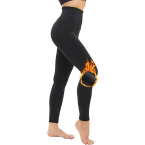 DINNAPE Fleece Lined Leggings Women Thick High Waisted Winter Warm Leggings