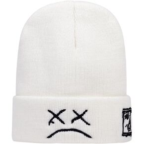 ليل بيب الخريف الشتاء الدافئ قبعة صغيرة صغيرة يتوهم الوجه يبكي التطريز قبعات صغيرة للرجال النساء الوجه محبوك القبعات in Kuwait