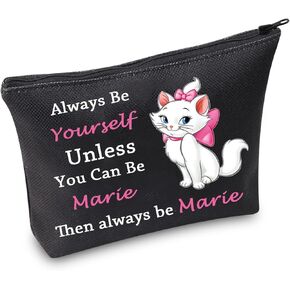 TSOTMO Marie Makeup Bag Cat Zipper Pouch Gift Marie Ladies Gift Cartoon Movie Merchandise Gift For Marie Cats Fans Cat Pet Animal Lover Gift (Be Marie)