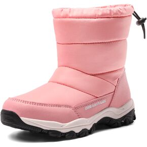 DREAM PAIRS Boys Girls Snow Boots Lightweight Slip Resistant Mid Calf Winter Shoes Little/Big Kid