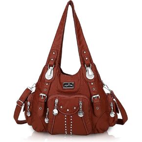 Angel Kiss Handbags for Women Soft PU Leather Large Hobo Bags for Ladies Top Handle Satchel Shoulder Bag Top Handle Satchel in Kuwait