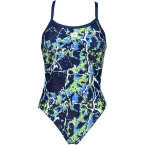 Arena Women's Earth Texture Challenge Back MaxLife One Piece Swimsuit