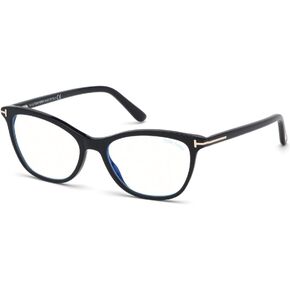 Eyeglasses Tom Ford FT 5636 -B 001 Shiny Black, Rose Gold/Blue Block Lenses in Saudi Arabia