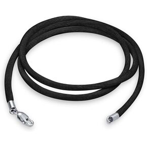 Bling Jewelry Colors Soft Thin Satin Silk Cord Strand Necklace Pendant For Women For Men Teen .925 Sterling Silver Lobster Claw Clasp 14 Inch to 36 Inch in Saudi Arabia