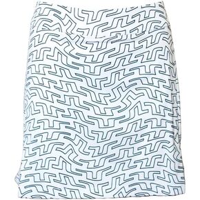 تنورة جولف للسيدات من J. Lindeberg Amelie بطبعة متوسطة - مخطط أبيض مقاس XL in Kuwait